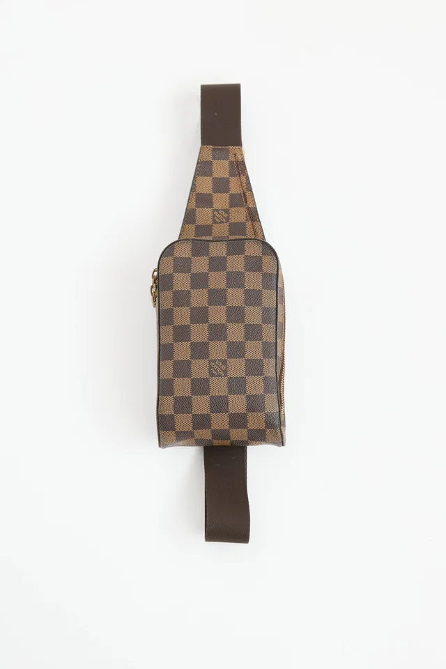 Louis Vuitton 2004 Damier Ebene Geronimo Bag in Brown Coated canvas from VSP Consignment