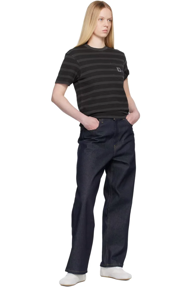 Carhartt Work In Progress Navy Brandon Jeans, photo 4 of 4 from SSENSE