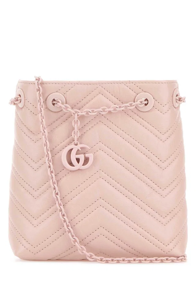 Gucci Marmont Bucket Bag — Pink in Pink Nappa leather from HEWI