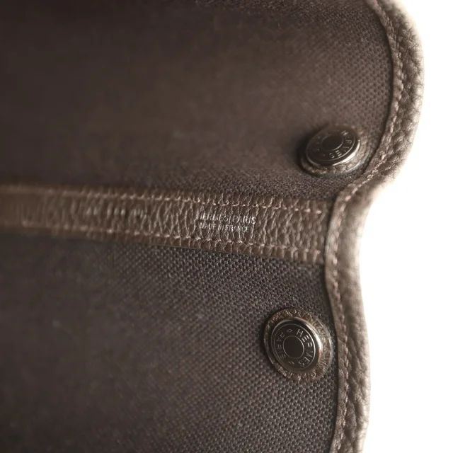 Hermès Garden Party 30 Ebene Negonda Palladium Hardware in Brown Leather from Madison Avenue Couture, photo 8 of 8