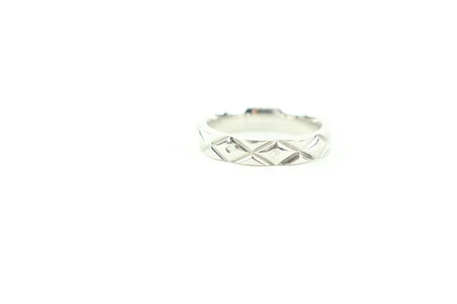 Chanel Size 3.5US PT950 Matelasse Quilted Platinum Ring from Bagriculture