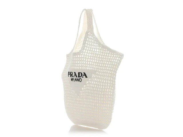 Prada woven raffia tote in White Woven leather from Ann's Fabulous Finds, photo 3 of 9