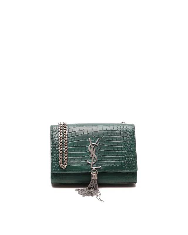 Saint Laurent Croc Kate Tassel Bag in Crocodile from A Retro Tale