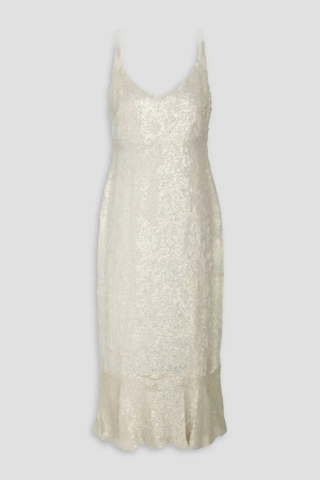Saloni Sequined Georgette Midi Dress from THE OUTNET, photo 1 of 1