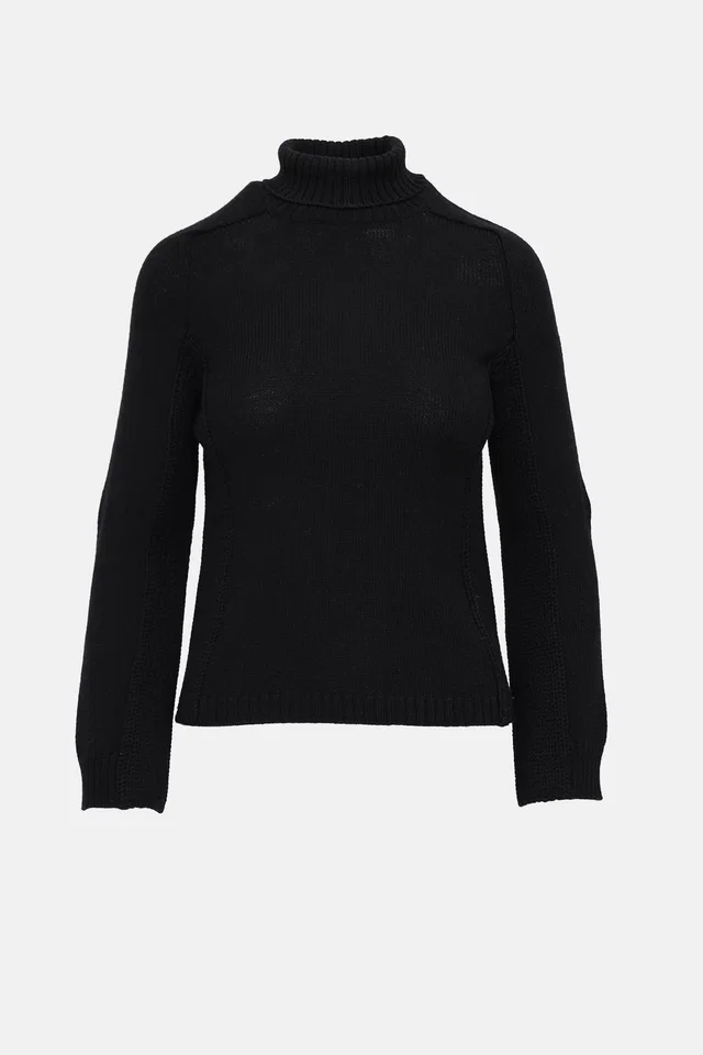 Jil Sander Knit Turtleneck Sweater in Wool from VSP Consignment