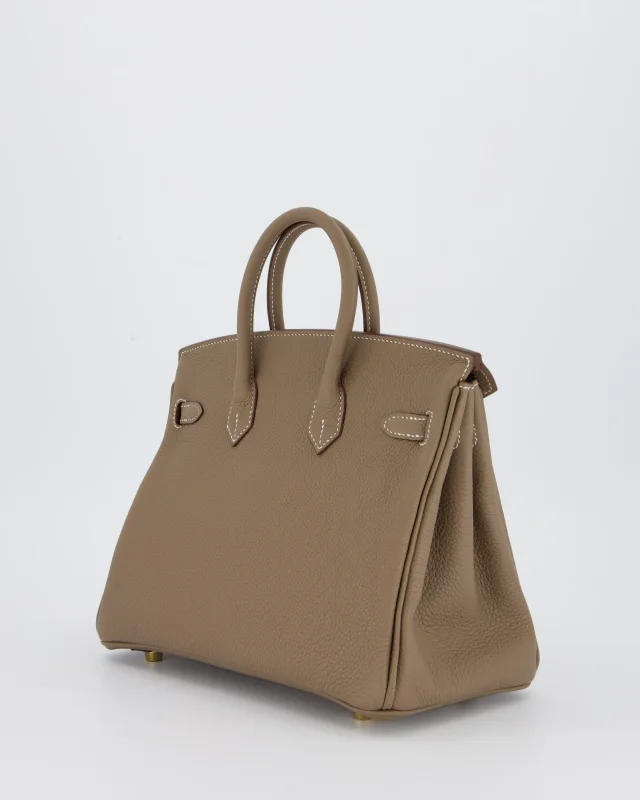 Hermès Birkin 25 Retourne Bag in Taupe Togo leather from Sellier, photo 6 of 22