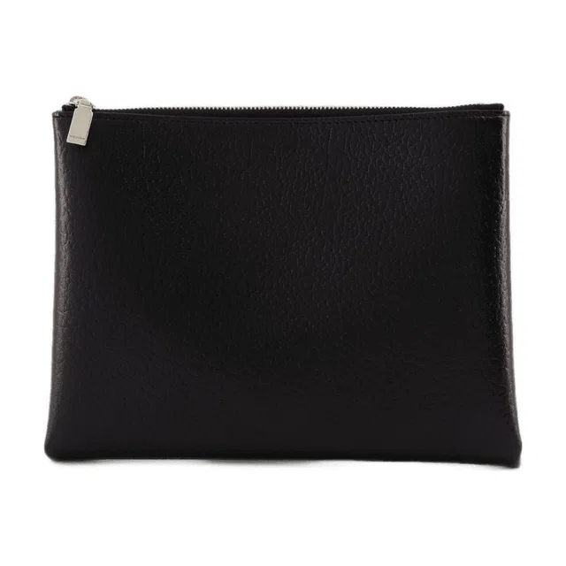 Alexander McQueen Cross Bar Clutch — Black Lambskin in Black Lambskin from HEWI