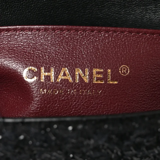 Chanel Pearl Small Cosmos Flap Black in Black Tweed from FASHIONPHILE, photo 6 of 10
