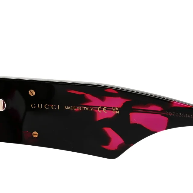 Gucci Acetate Square Frame Sunglasses GG0956S Black Pink in Black from FASHIONPHILE, photo 5 of 7