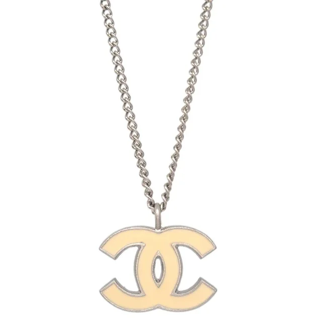 Chanel CC Chain Necklace Pendant Silver 06P in Silver from AMORE Vintage Tokyo