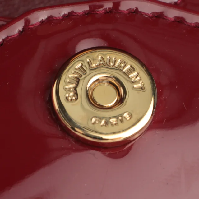 Saint Laurent Paloma Pochette Red Patent Clutch Rot in Rot Patent leather from Buddy And Selly, photo 6 of 9