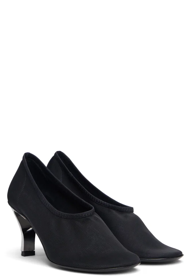 Nicole Saldaña Black Harper Mesh Heels, photo 4 of 5 from SSENSE