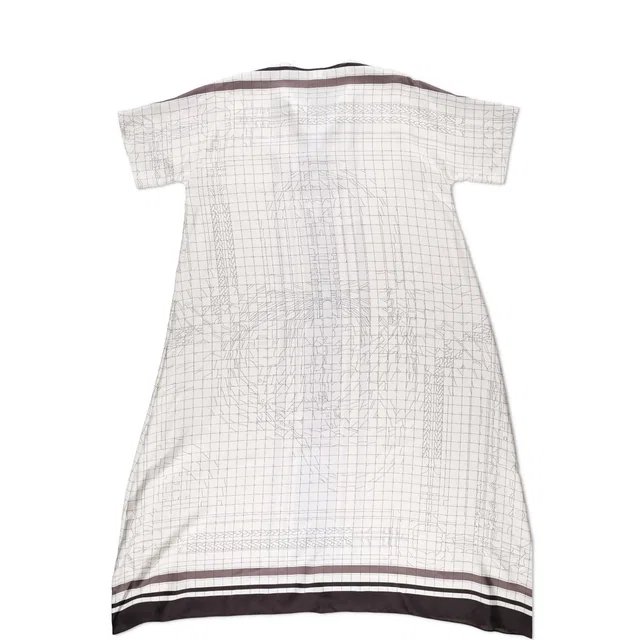 Hermès Coaching Deja Vu Belted Caftan in Silk from HEWI