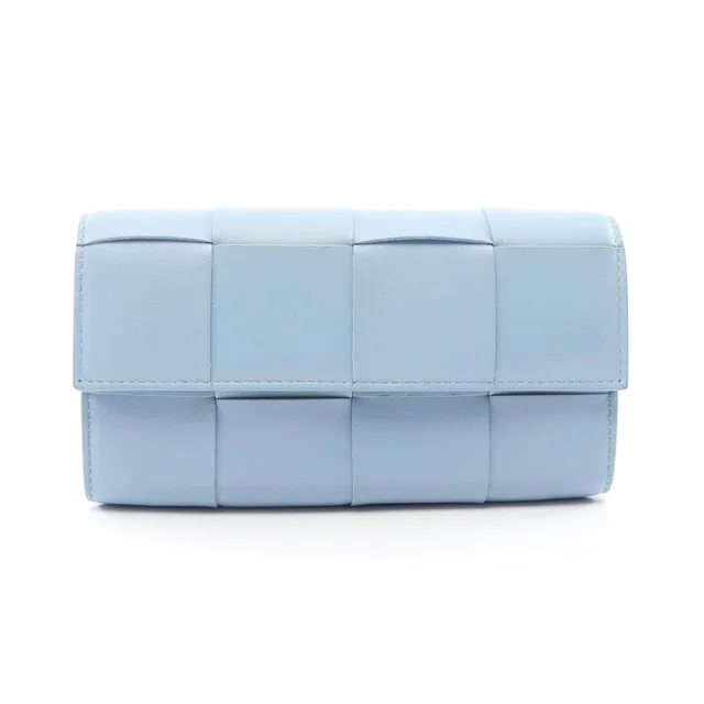 Bottega Veneta Cassette Leather Long Wallet in Leather from LuxUness