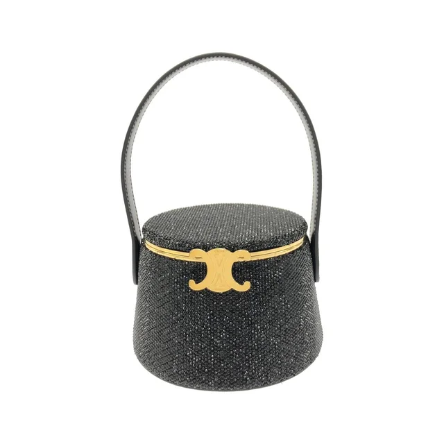 CELINE NINA MINAUDIERE 11353FDK bag in 38NO/BLACK / GOLD metal fittings Strass / Calfskin from KOMEHYO