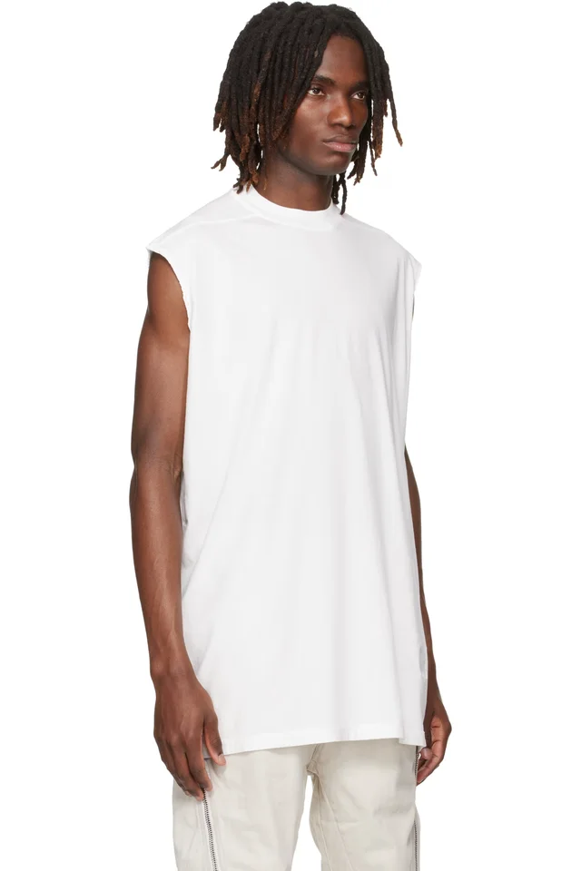 Rick Owens DRKSHDW Off-White Temple Tarp T-shirt, photo 2 of 2 from SSENSE