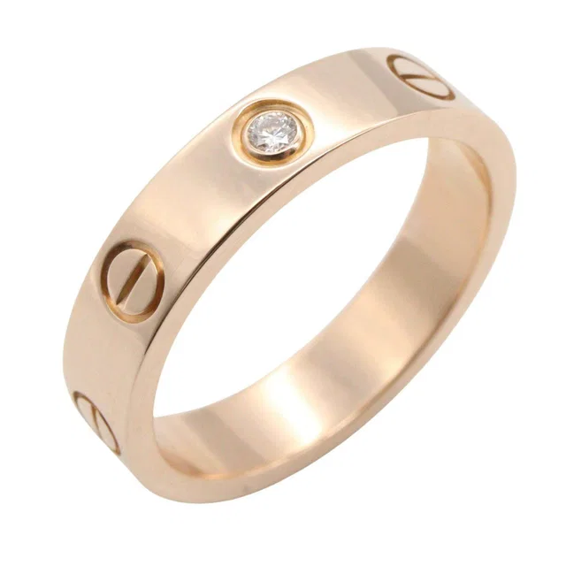 Cartier Mini Love Ring Au750 Diamond Ring Size 9 from LuxUness