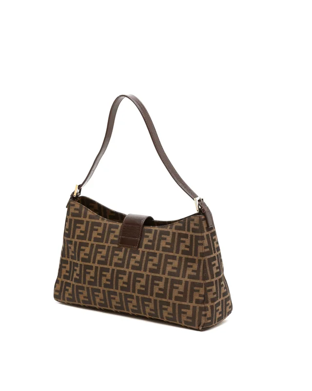 Fendi Zucca Shoulder Bag in Canvas from A Retro Tale, photo 3 of 10