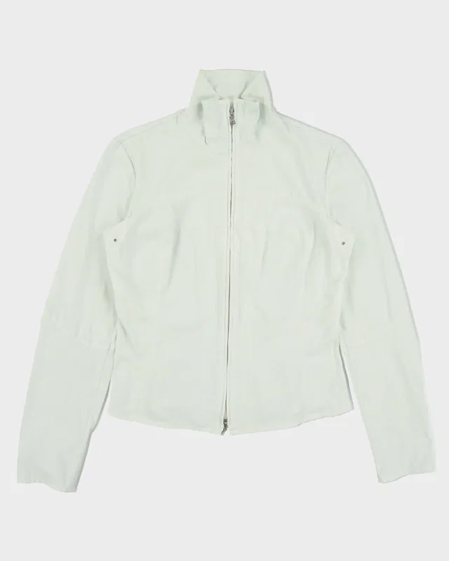 SS2007 Vintage Y2K Prada Sport Ice Blue Women's Nylon Tech Track Jacket - M in Blue Nylon from Rokit Vintage