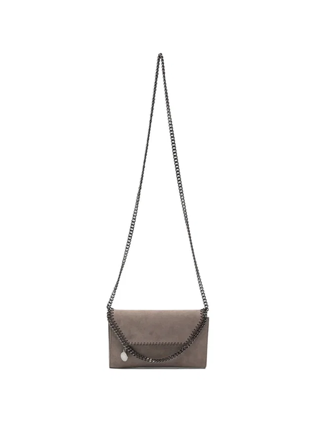 Stella McCartney Falabella Crossbody Bag — Brown Suede in Brown Suede from HEWI