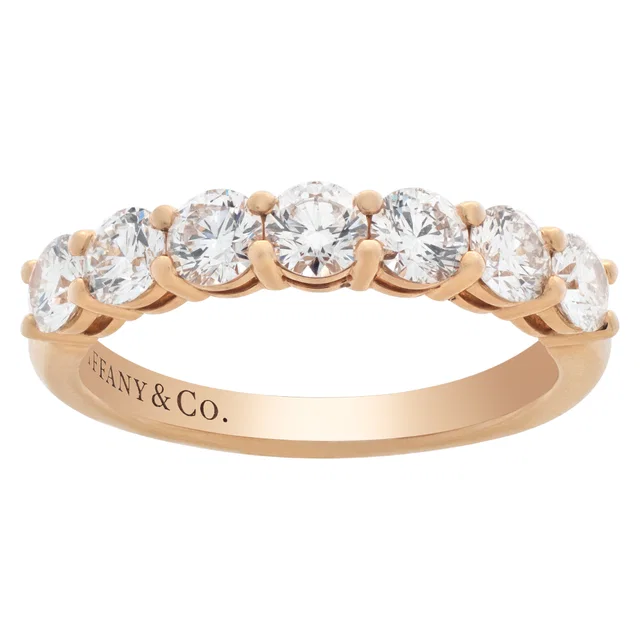 Tiffany & Co. Embrace diamond half eternity band in Pink Rose Gold from Gray And Sons
