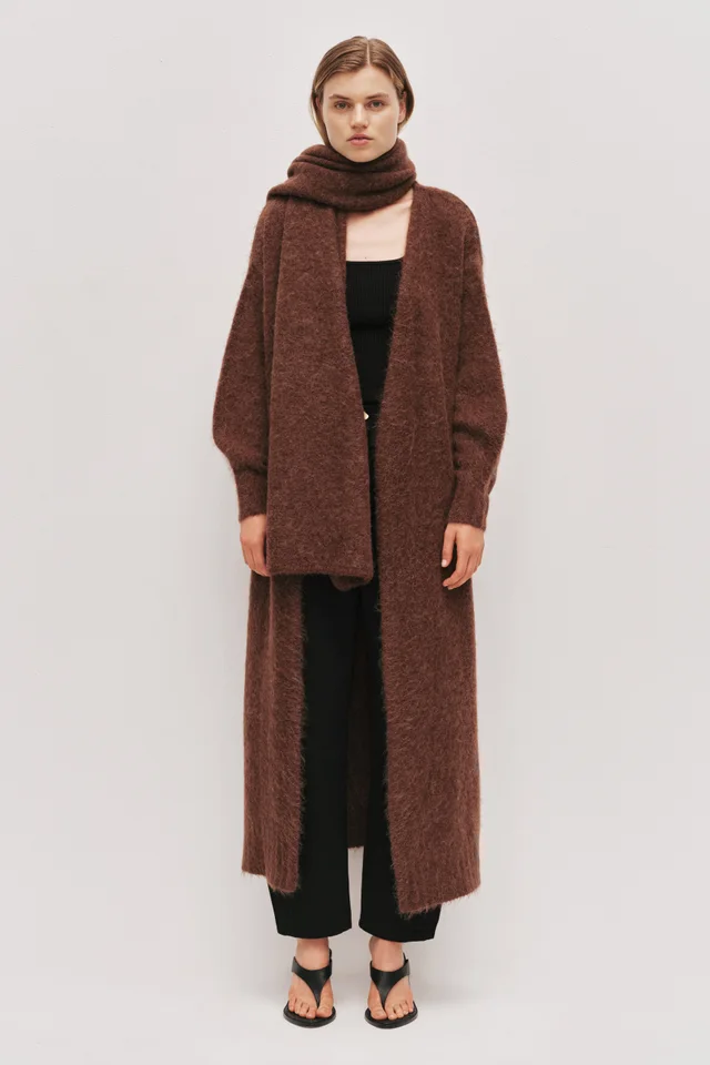AJE Emory Long Cardigan in Brown from Aje, photo 1 of 1