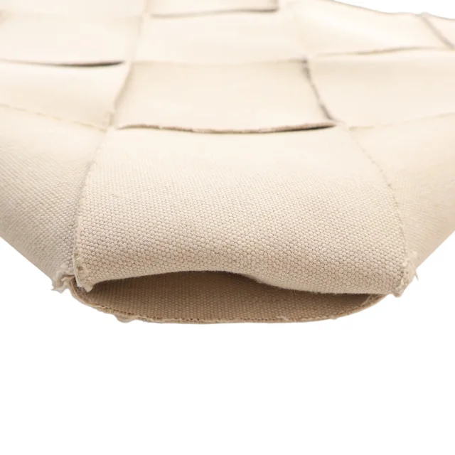 Bottega Veneta Small Canvas French Calfskin Slip Tote in Beige Calfskin from Designer Revival, photo 8 of 13