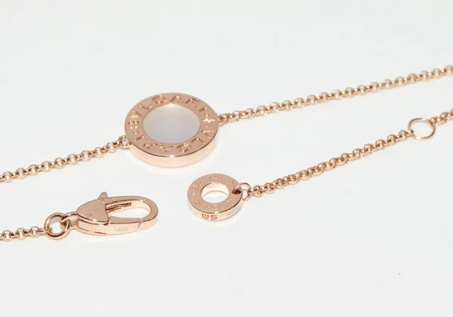 18K Pink Gold Mother of Pearl Bvlgari Bracelet Size 17 359677 in White 18K Rose Gold from LuxUness, photo 4 of 4