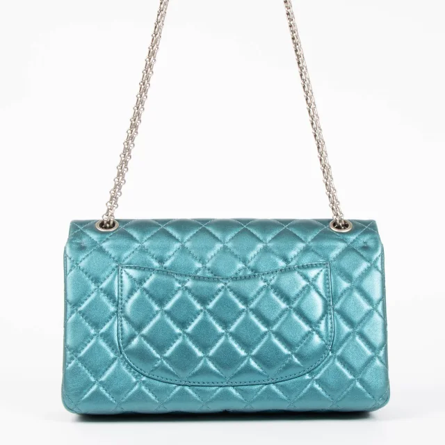 Chanel Metallic Turquoise Large 2.55 Reissue Bag in Blue from Labellov, photo 4 of 9