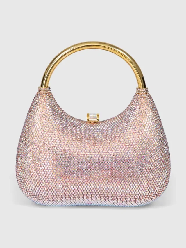 Judith Leiber Ombré Crystal-Embellished Evening Bag in multicolor Leather from Grailed