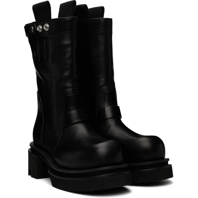 Rick Owens platform leather boots, photo 2 of 5 from SENSER