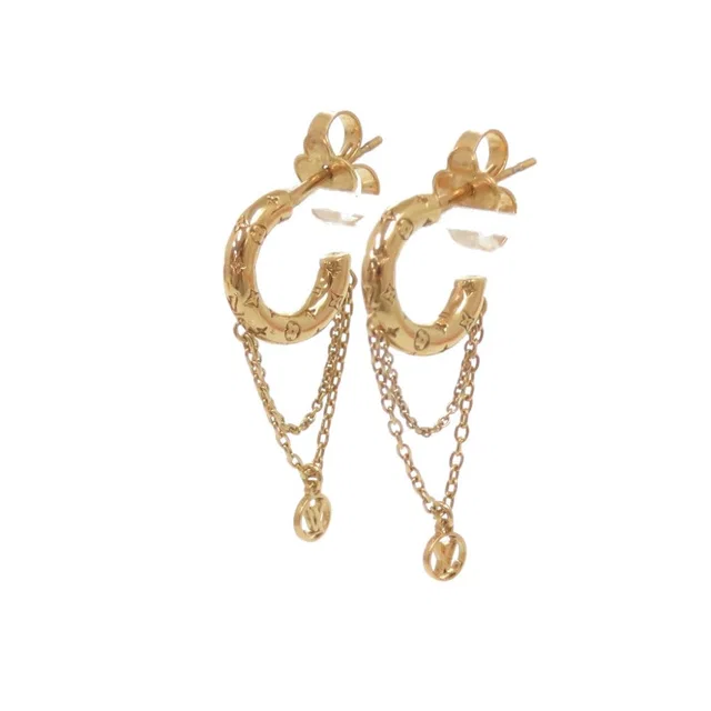 Louis Vuitton Boucles d'Oreilles Mini Hoop Earrings Metal Gold in Gold from The Reluxe