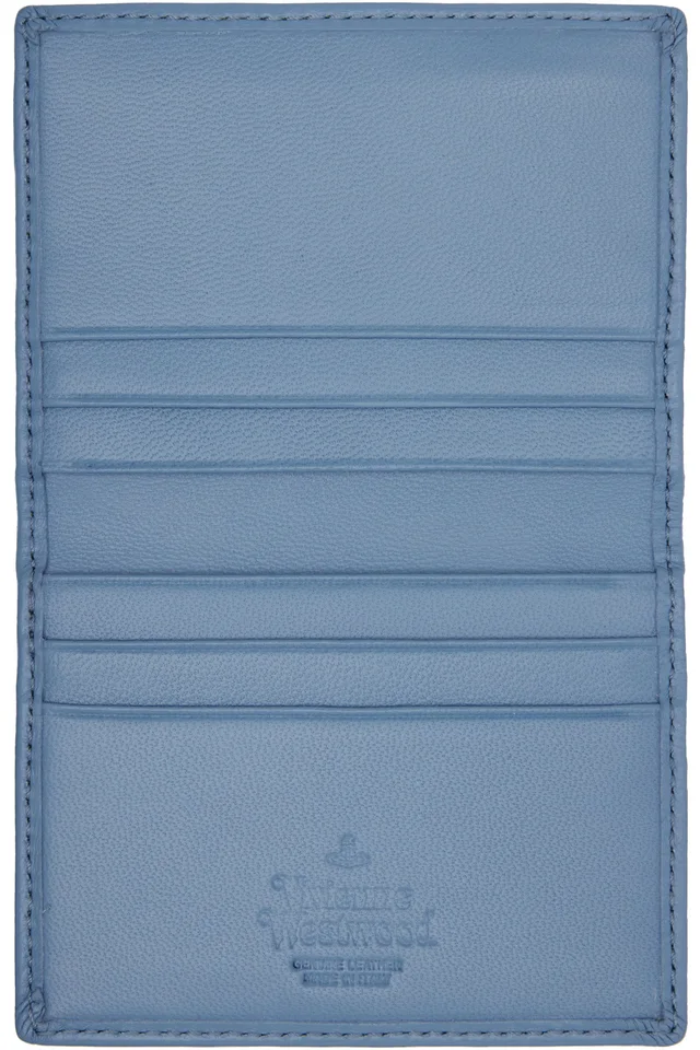 Vivienne Westwood Blue Bifold Man Card Holder, photo 3 of 3 from SSENSE
