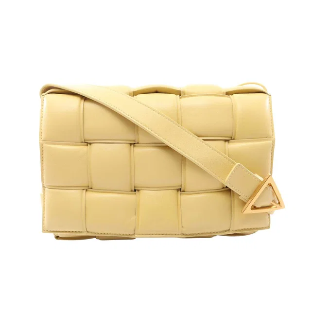 Bottega Veneta Padded Cassette Leather Shoulder Bag in Leather from LuxUness