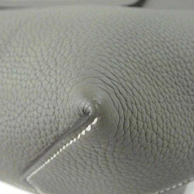 Hermès Cabas Silex 46cm Taurillon Clemence Tote Bag in Gray Calfskin from LuxUness, photo 3 of 5