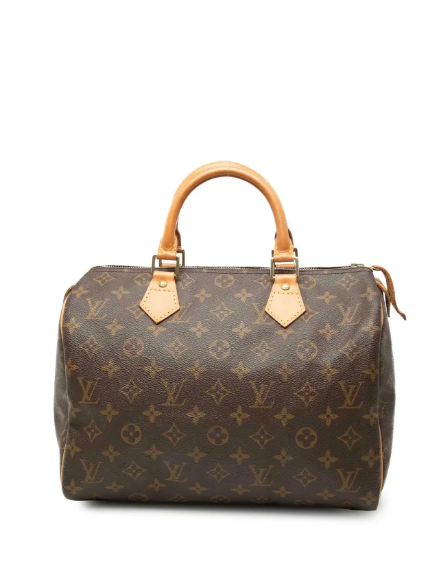 Louis Vuitton Pre-Owned 2000 Monogram Speedy 30 Boston Bag | Brown | FARFETCH in Brown Coated canvas from Farfetch
