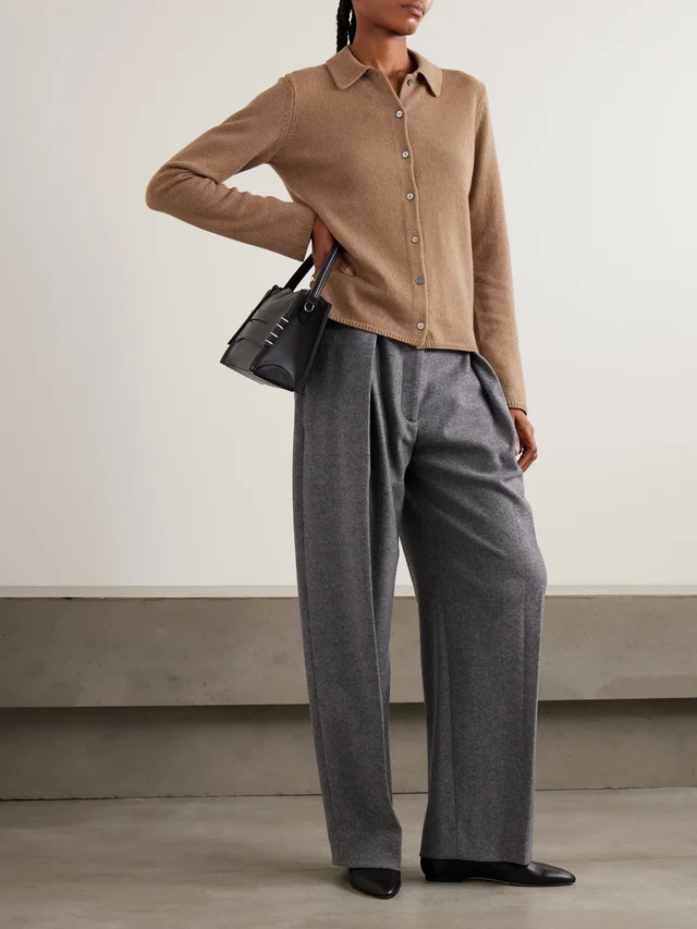 THEORY Cashmere and wool-blend cardigan in Beige, photo 2 of 2 from NET-A-PORTER (Canada)