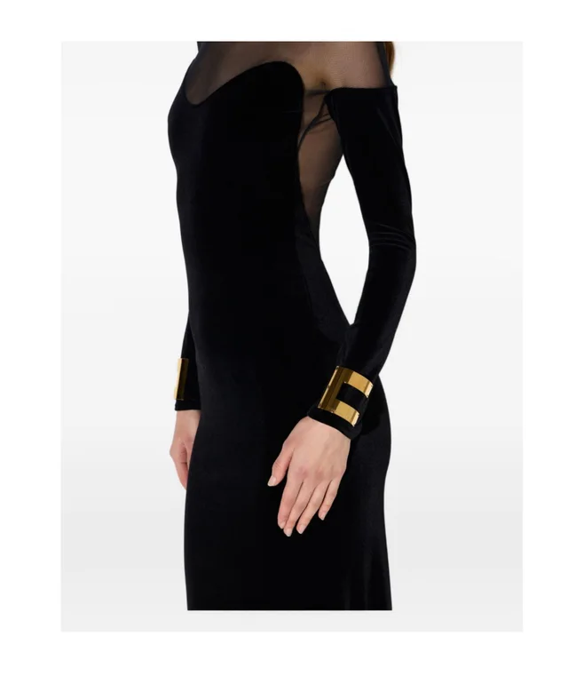 Elisabetta Franchi Velvet Maxi Dress, photo 5 of 5 from SENSER