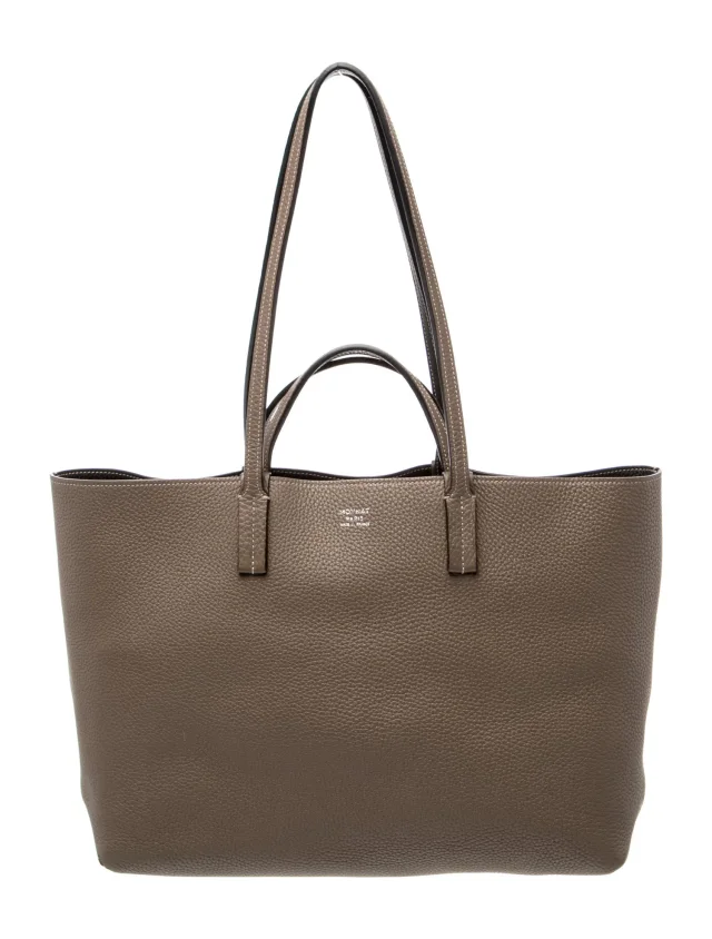 Moynat Leather Tote in gray Leather from The RealReal