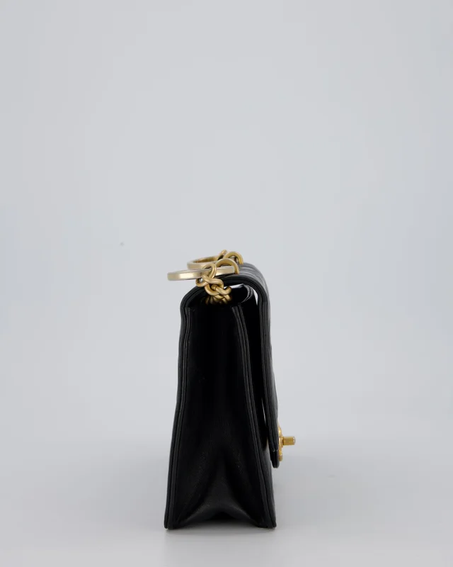 Chanel Black COCO Embossed Flap Bag in Black Lambskin from Sellier, photo 2 of 2