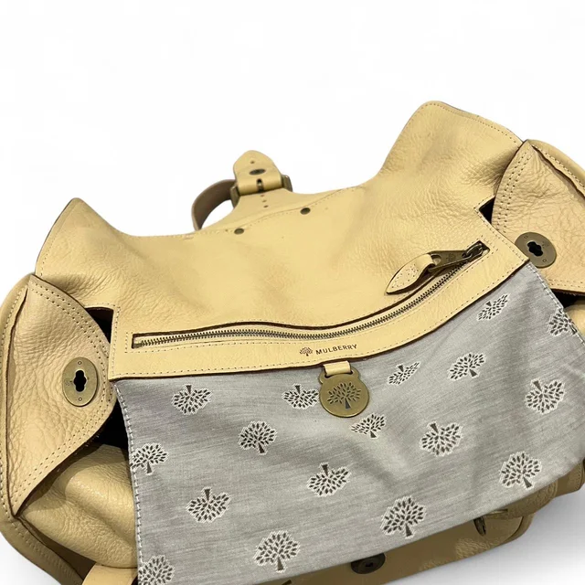 Mulberry Women's Shoulder bags - Tan/Cream in brown|neutral Leather from Depop, photo 4 of 6