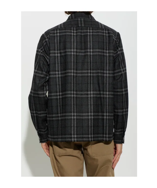 Burberry Ollie Checked Zip-Front Shirt, photo 6 of 7 from SENSER