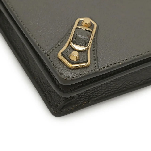 Balenciaga Classic Metallic Edge 2way Chain Wallet in Leather from LuxUness, photo 2 of 2