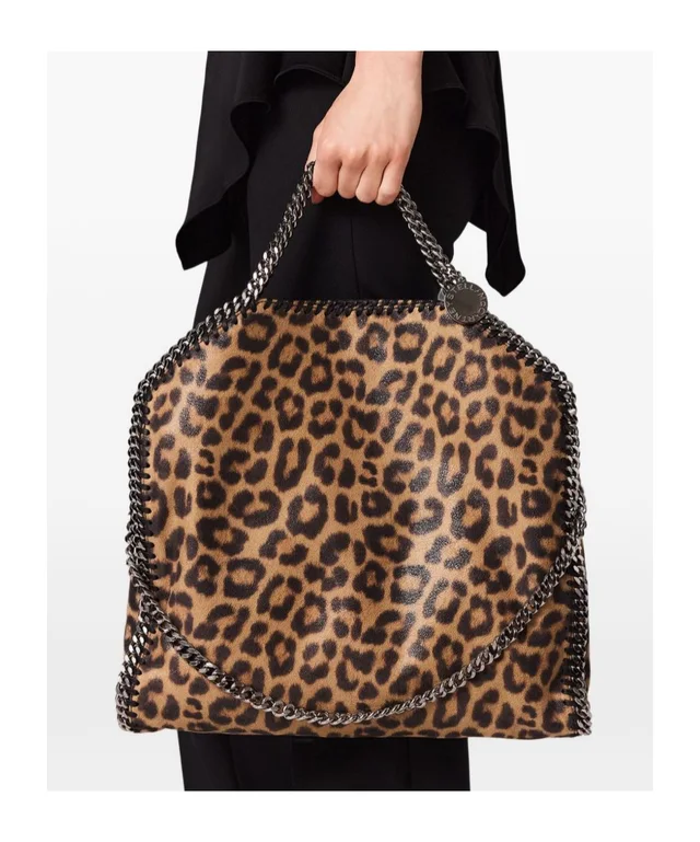 Stella McCartney Falabella Leopard Fold-Over Tote Bag, photo 4 of 5 from SENSER