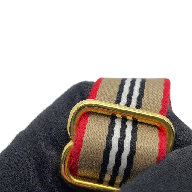 Burberry Nova Check B Patch Shoulder Bag Beige/Black/Red8023901 Nylon Leather in Black Nylon from GALLERY RARE, photo 11 of 13