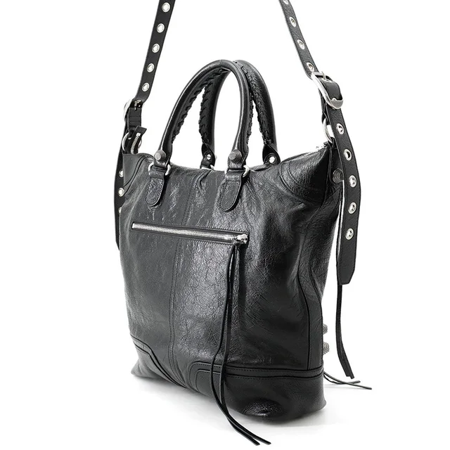 Balenciaga Lucagol 2-way Shoulder Bag Black719067 Leather in Leather from GALLERY RARE, photo 2 of 2