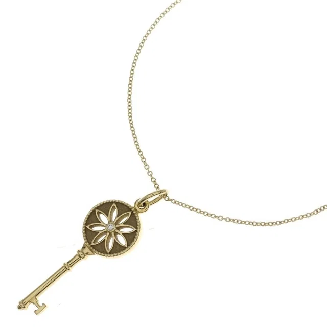 Tiffany & Co. Daisy Key Diamond Pendant Top 18K Yellow Gold in Yellow from The Reluxe