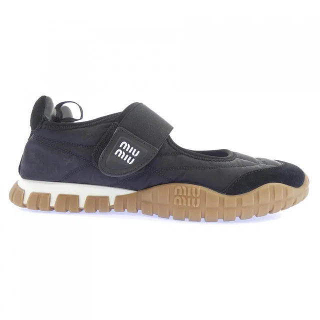 Miu Miu Sneakers Black in Black Suede from The Reluxe