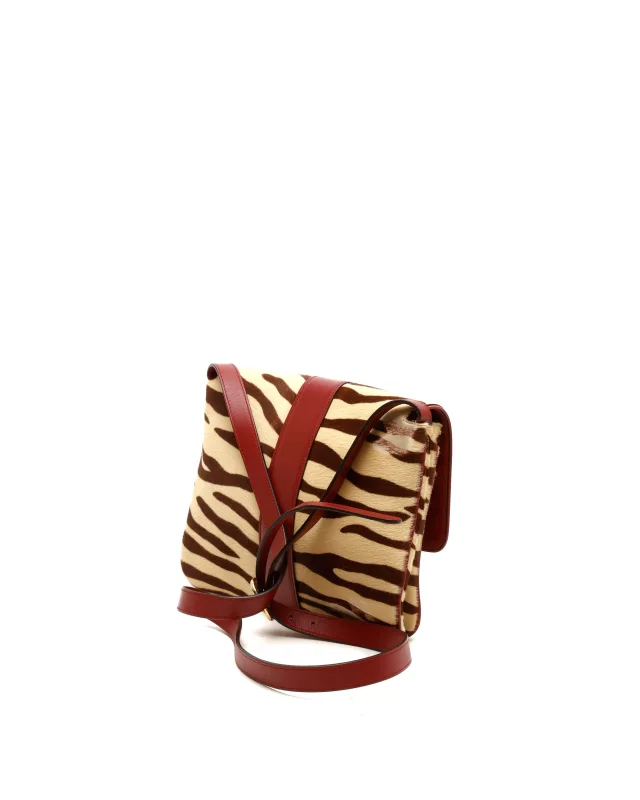 Gucci Medium Arli Zebra Ponyhair Bag in Leather from A Retro Tale, photo 3 of 10