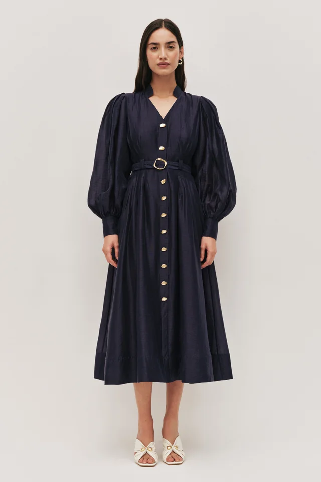 AJE Sevilla Midi Dress in Blue from Aje, photo 1 of 1